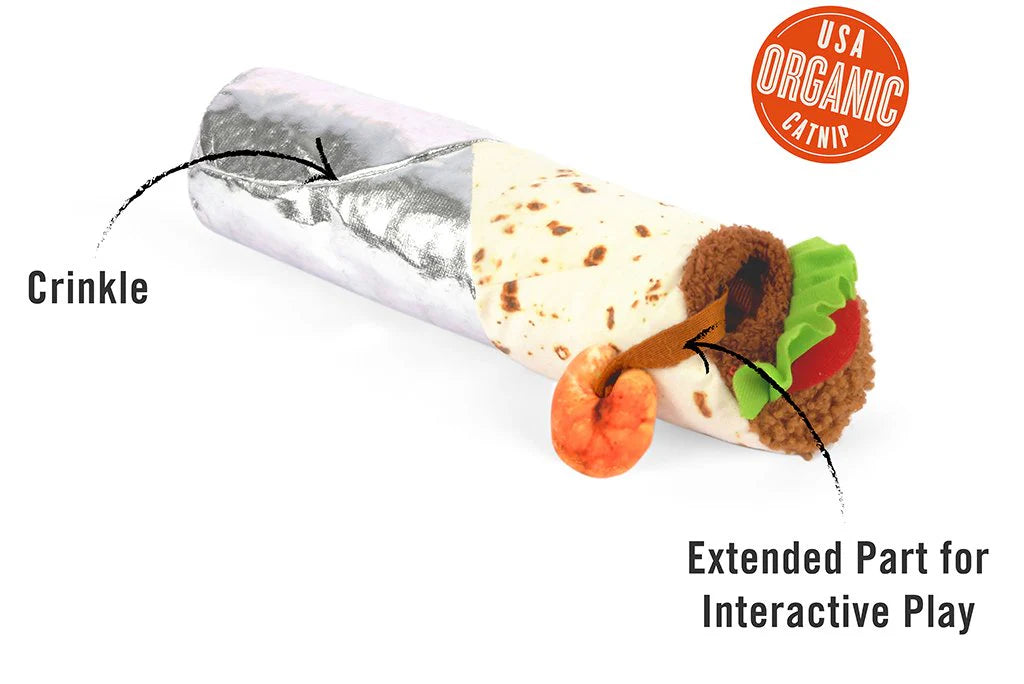 Feline Frenzy Shrimp Purrito Cat Toy