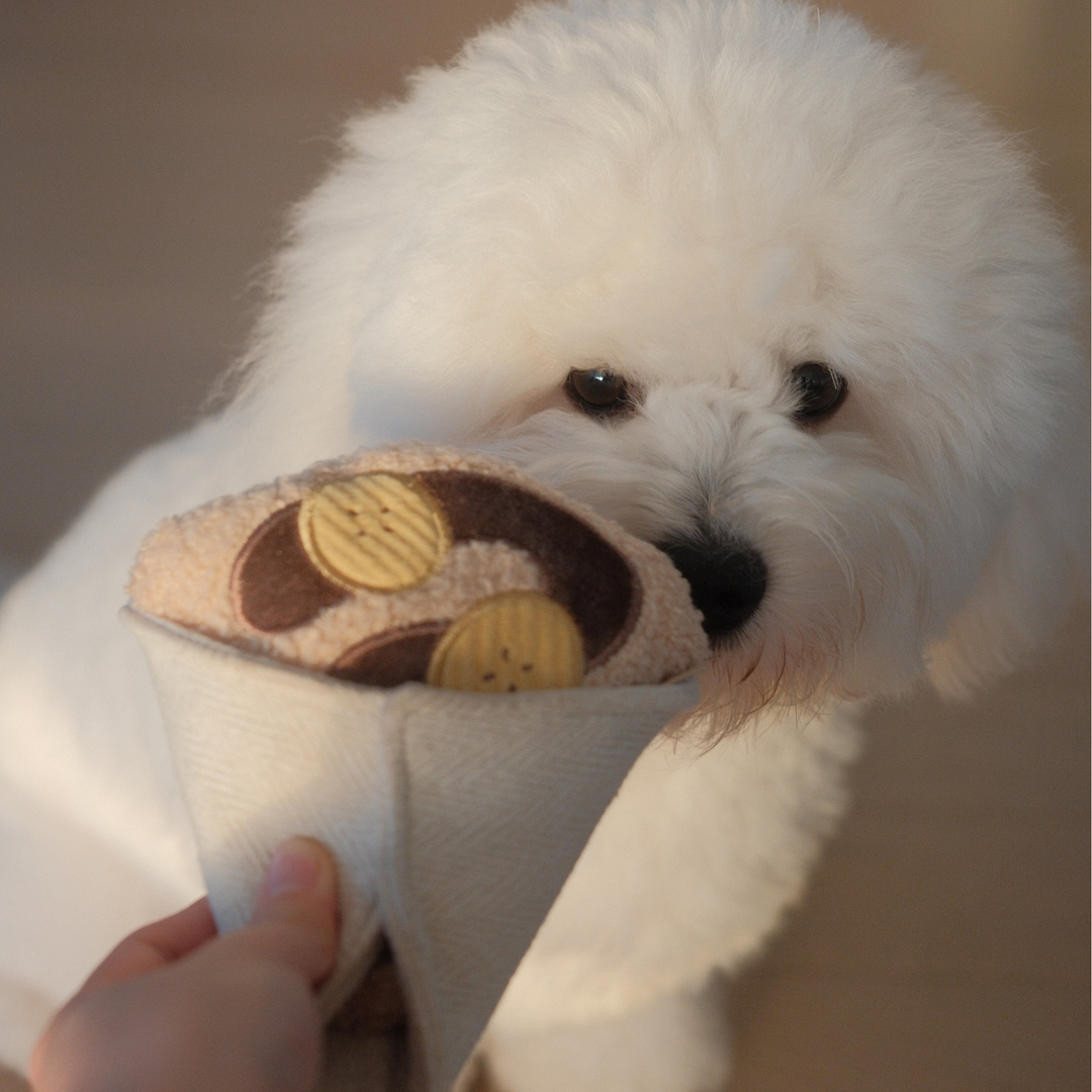 Crepe Enrichment Dog Toy