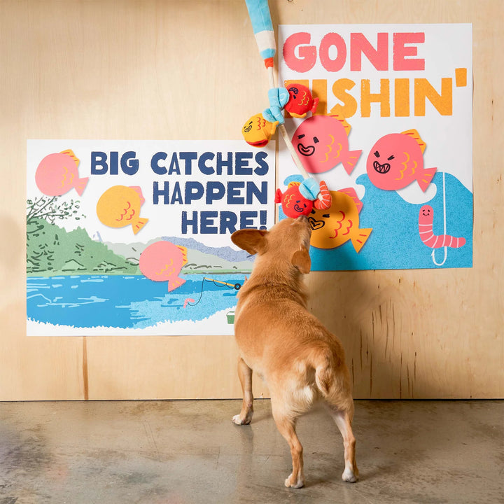 Fishing Enrichment Dog Toy