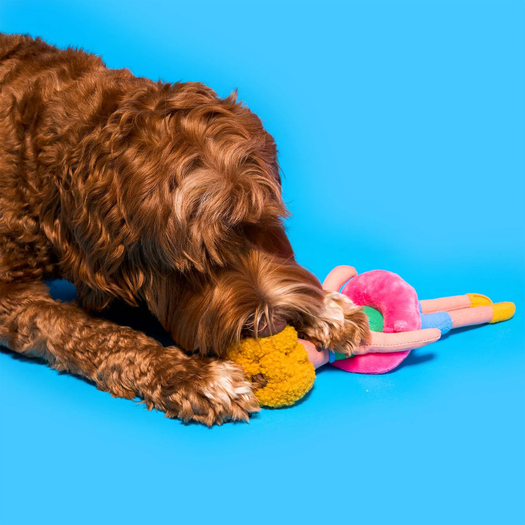Surfer and Flamingo Enrichment Dog Toy