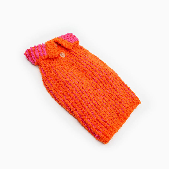 Ribbed Orange Sweater for Dogs
