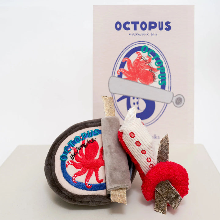 Tinned Octopus Enrichment Dog Toy