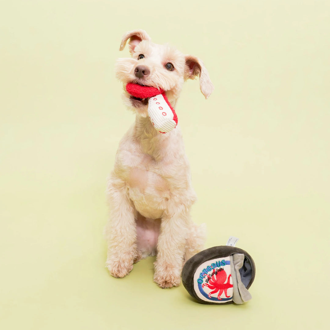 Tinned Octopus Enrichment Dog Toy