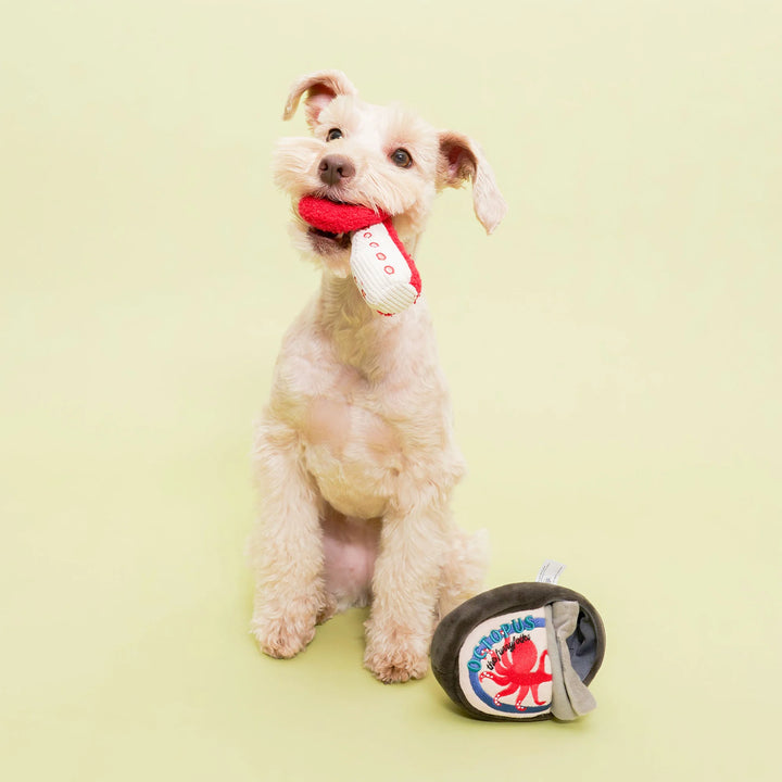 Tinned Octopus Enrichment Dog Toy