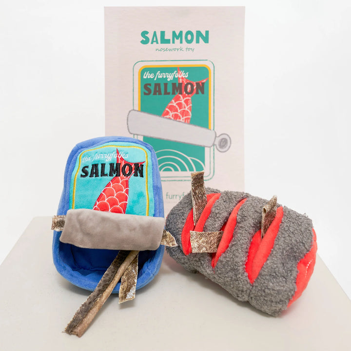Tinned Salmon Enrichment Dog Toy