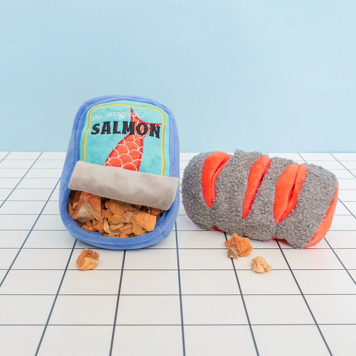 Tinned Salmon Enrichment Dog Toy