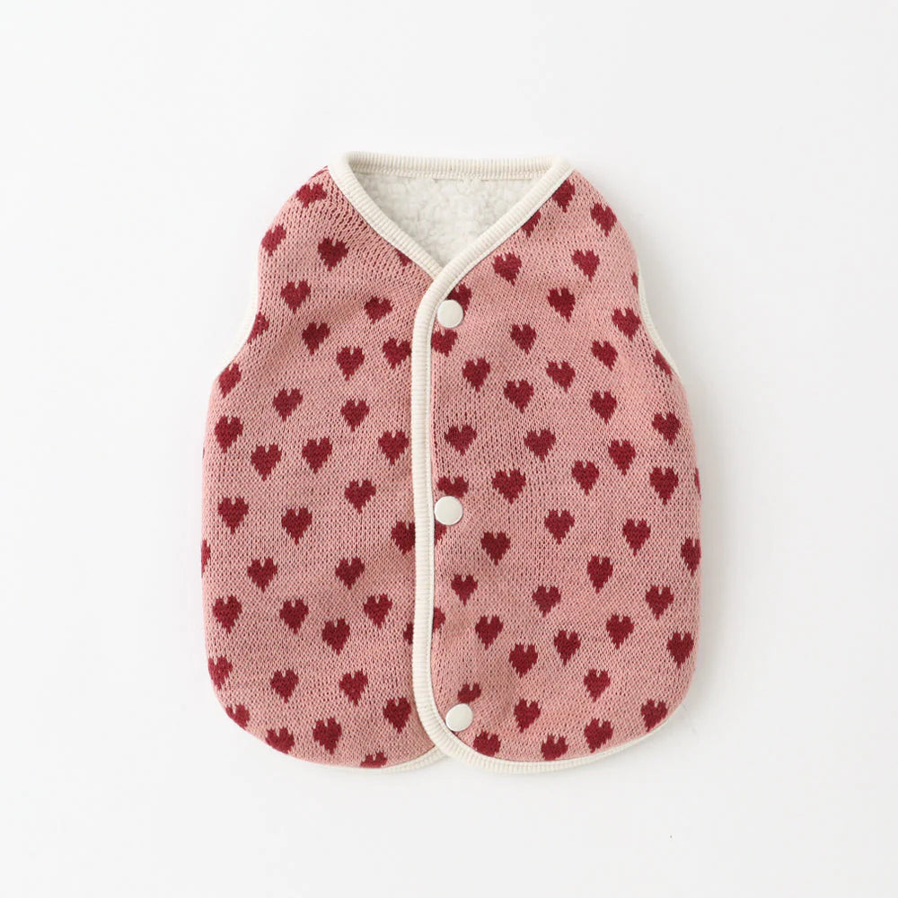 Heart Pattern Reversible Vest