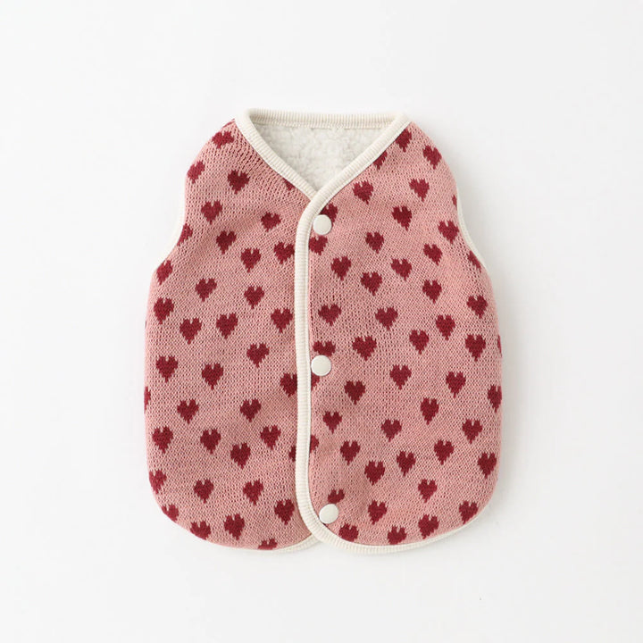 Heart Pattern Reversible Vest
