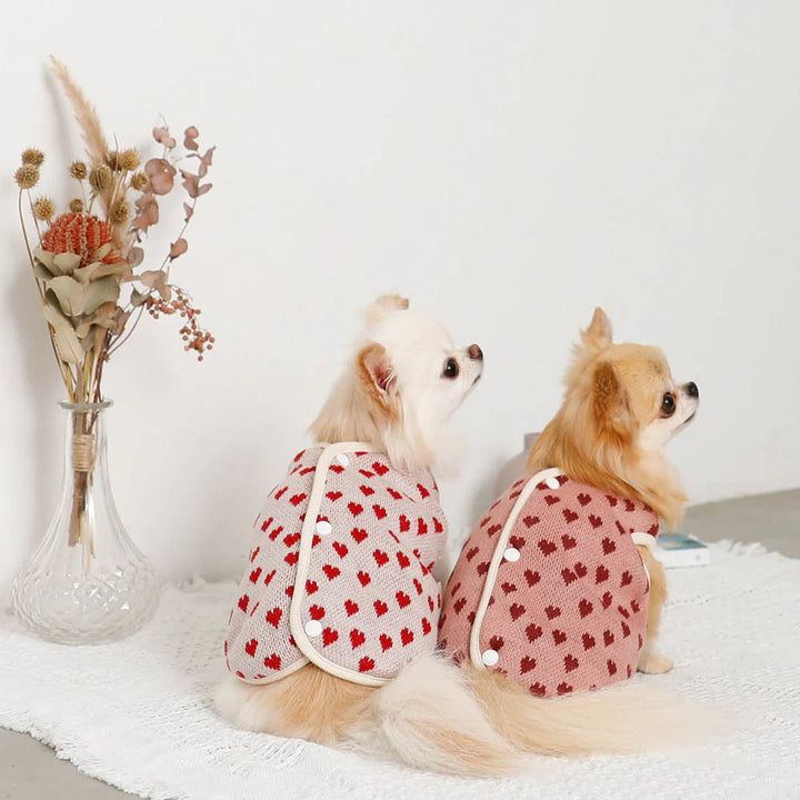 Heart Pattern Reversible Vest