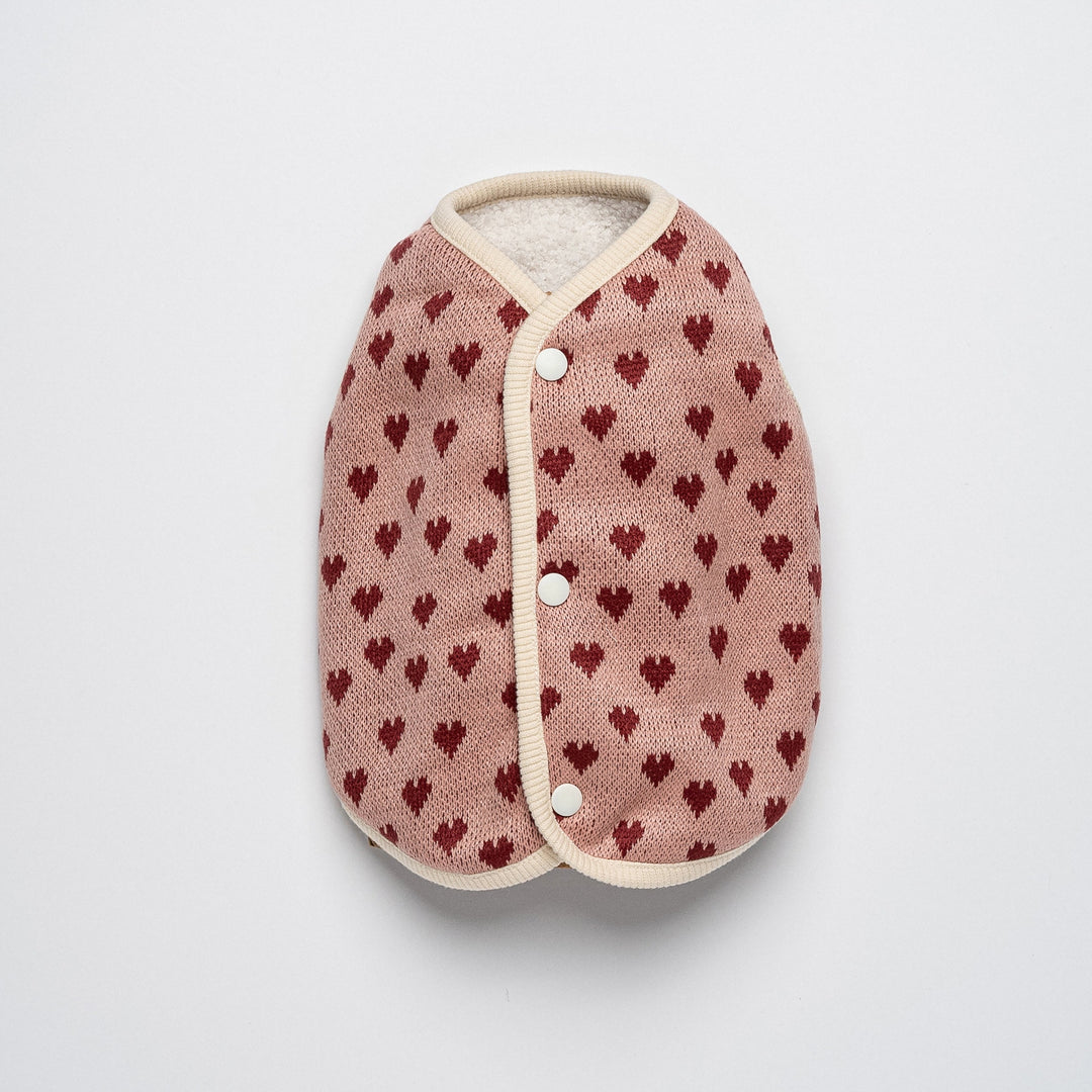 Heart Pattern Reversible Vest