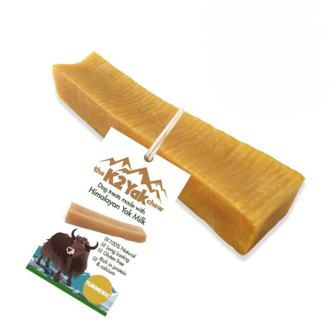 Yak Chews, 100% Natural Dog Treats with Turmeric Favour