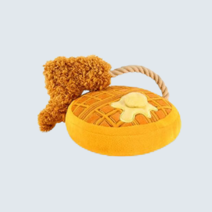 Brunch Chicken & Wooffles Dog Toy