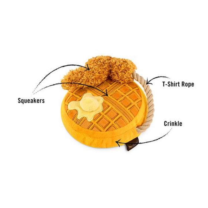 Brunch Chicken & Wooffles Dog Toy
