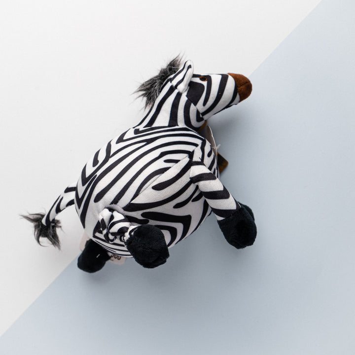 Zebra Plush Dog Toy