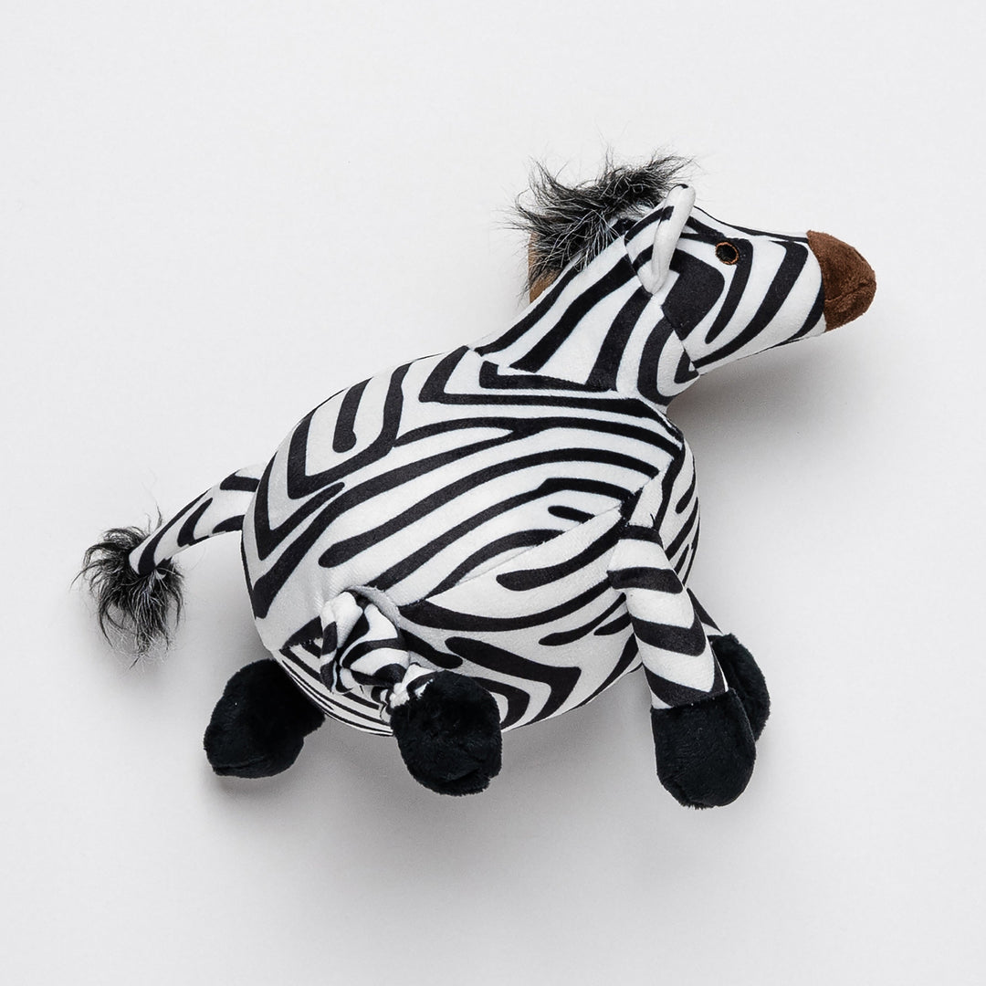 Zebra Plush Dog Toy