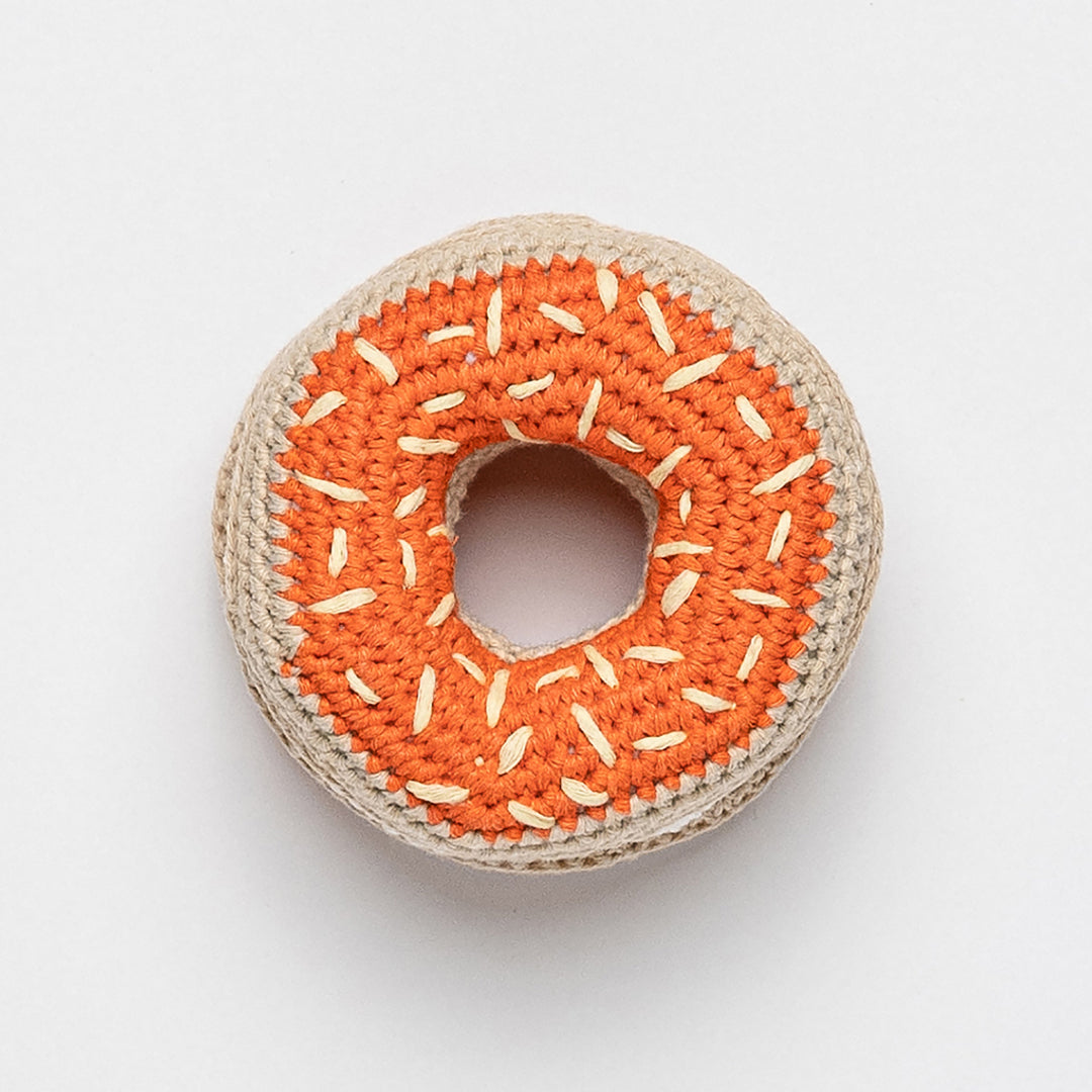 Hand Crochet Cream Cheese Bagel