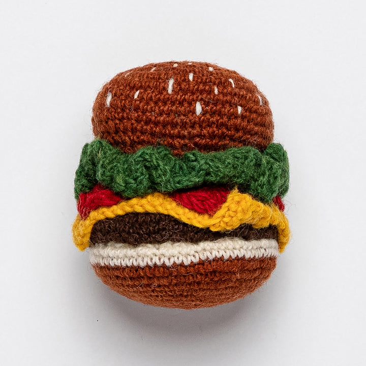 Hand Knit Hamburger