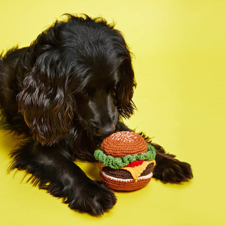 Hand Knit Hamburger