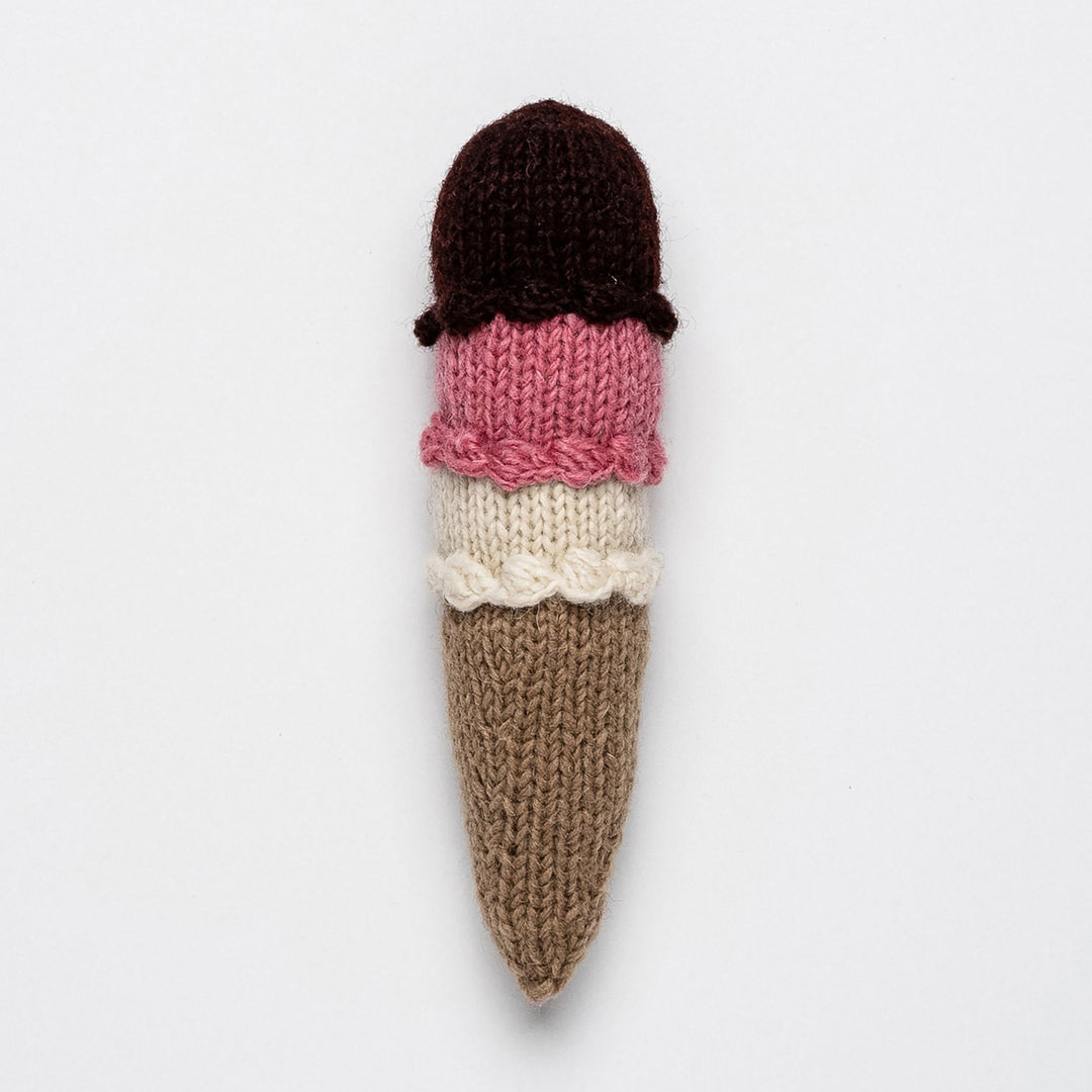 Hand Knit Ice Cream Cone