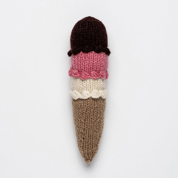 Hand Knit Ice Cream Cone