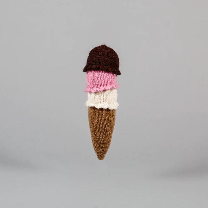 Hand Knit Ice Cream Cone