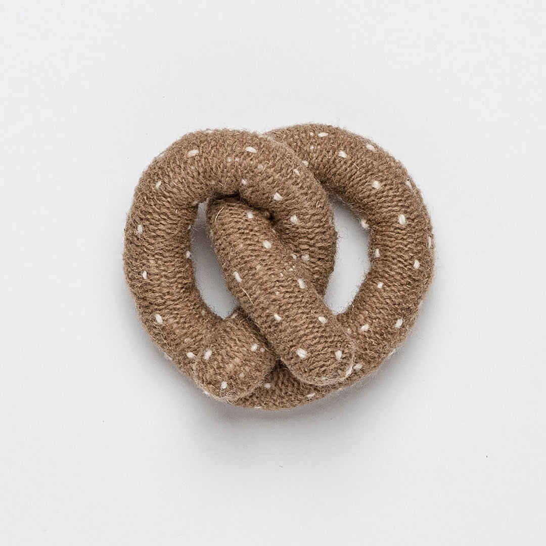 Hand Knit Pretzel