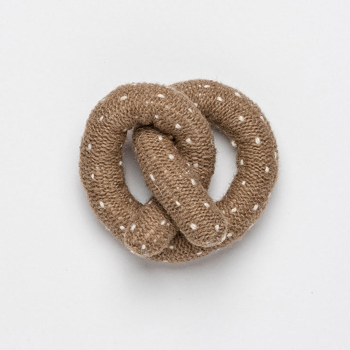 Hand Knit Pretzel