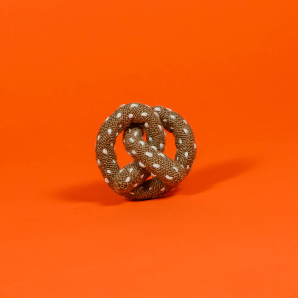 Hand Knit Pretzel