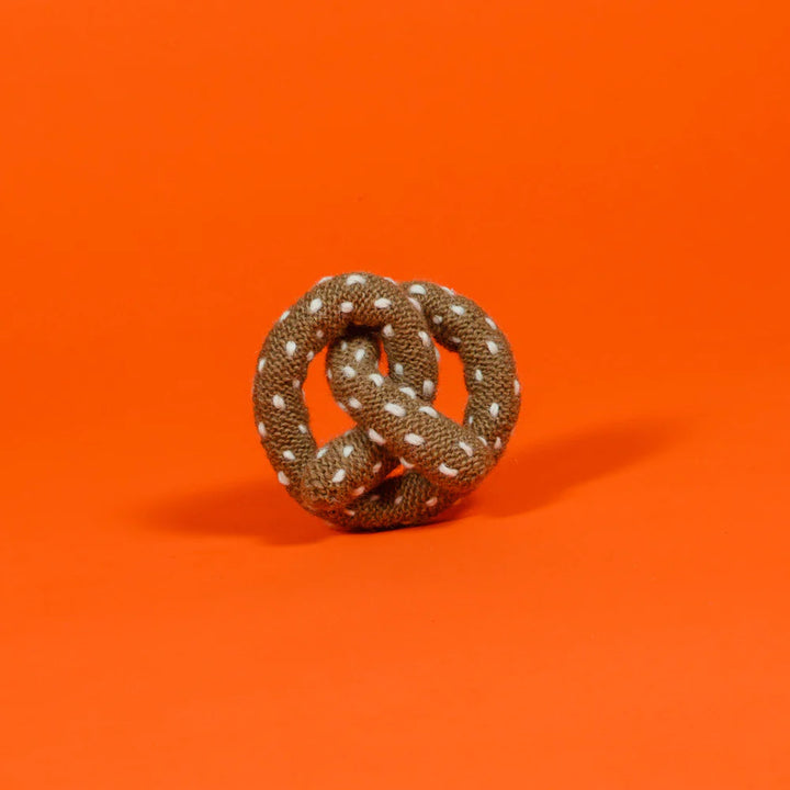 Hand Knit Pretzel