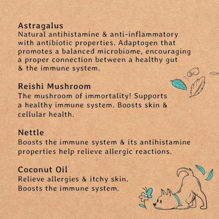 Dog Treats For Allergies and Immunity - 100% Natural
