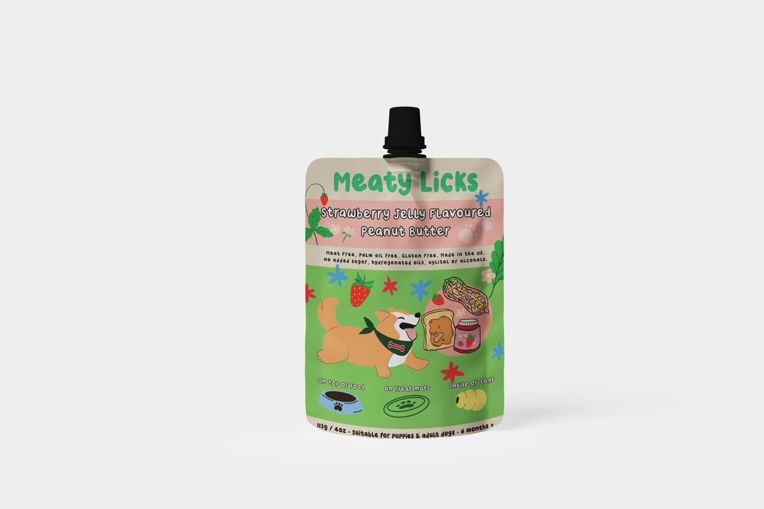 Strawberry Jam Peanut Butter Pouch for dogs 113g 4oz 
